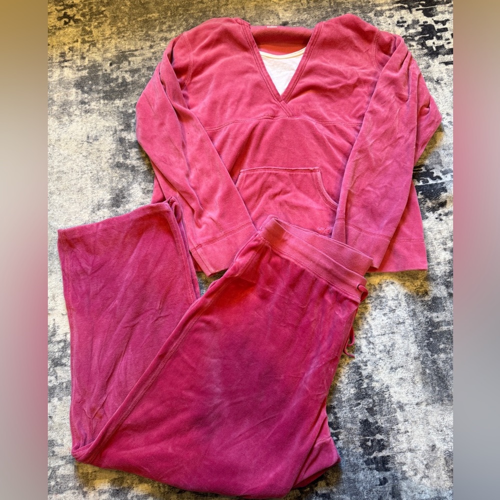 Vintage Y2K Pink Velour Set